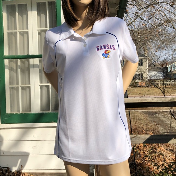KU Jayhawk Polo by Russell Athletic Size Large - Picture 3 of 7
